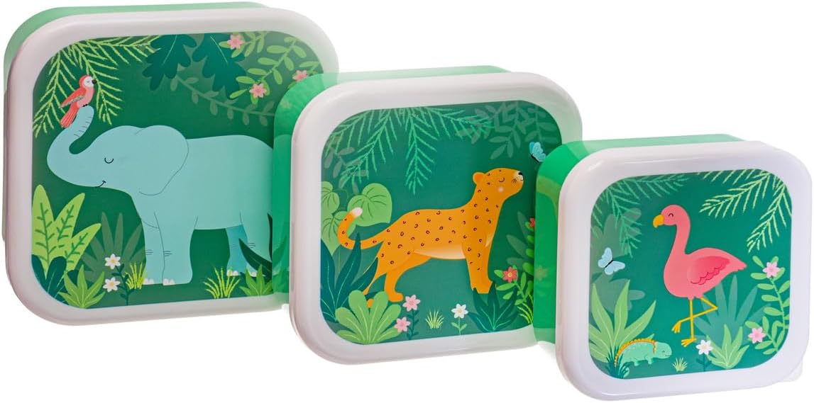 Jungle Friend pack lunch boxes - set of 3