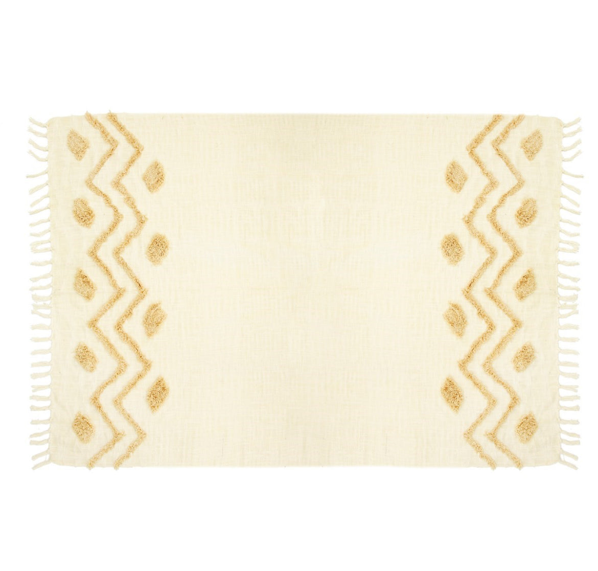 Blanca Tufted Zigzag Throw