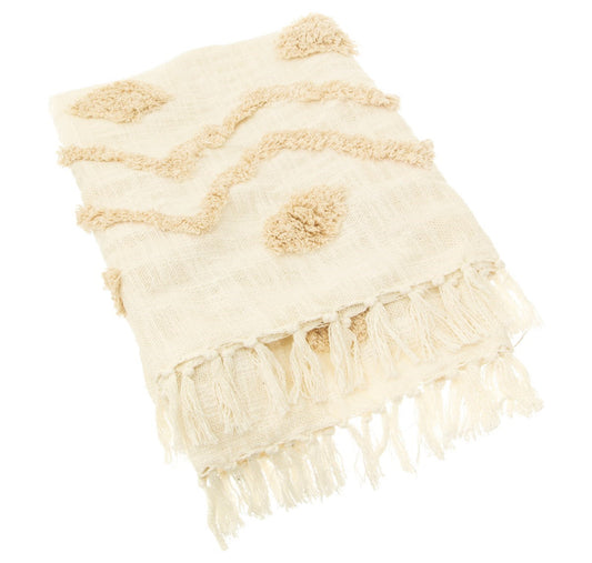 Blanca Tufted Zigzag Throw