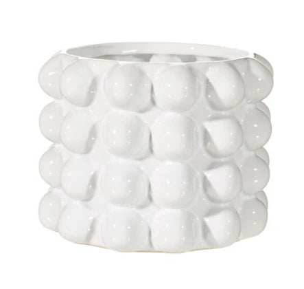 White Bobble Planter